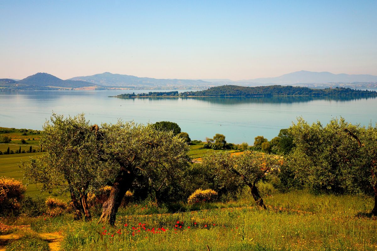 Il lago Trasimeno da Passignano