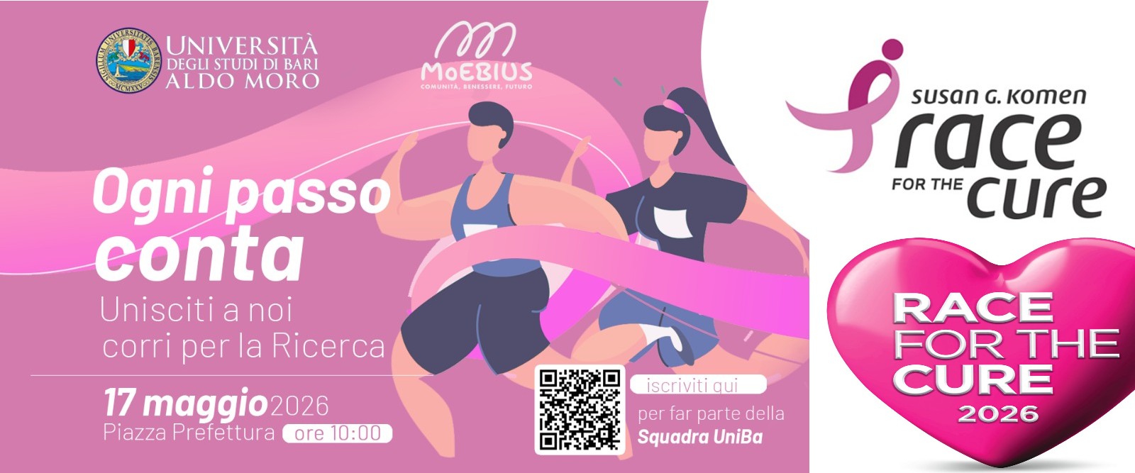 UniBa scende in campo! Corri con noi per la Race for the Cure!