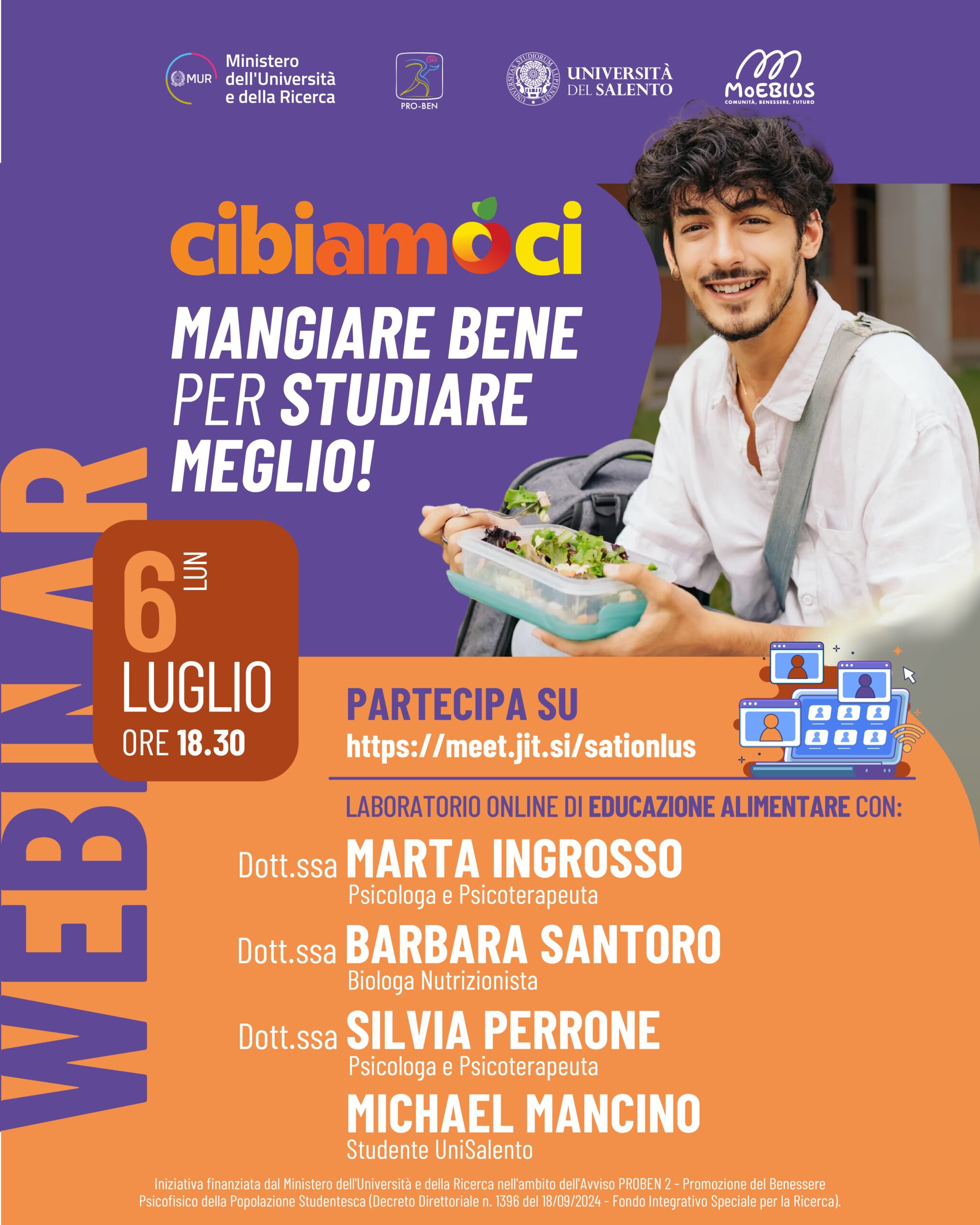 Cibiamoci! Webinar di educazione alimentare