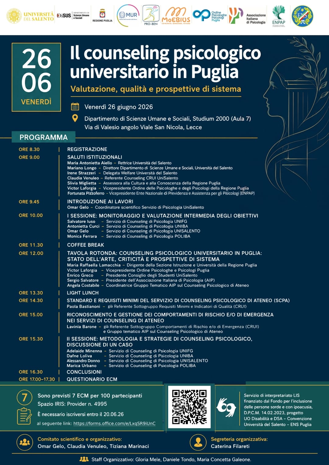 Il counseling psicologico universitario in Puglia