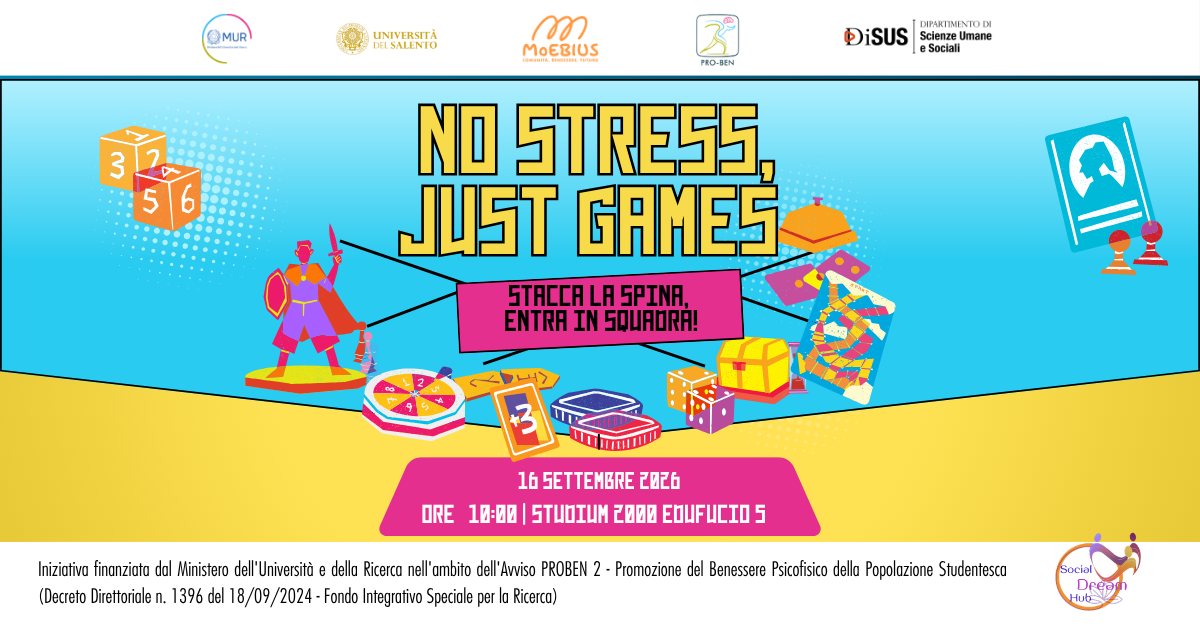 NO STRESS, JUST GAMES