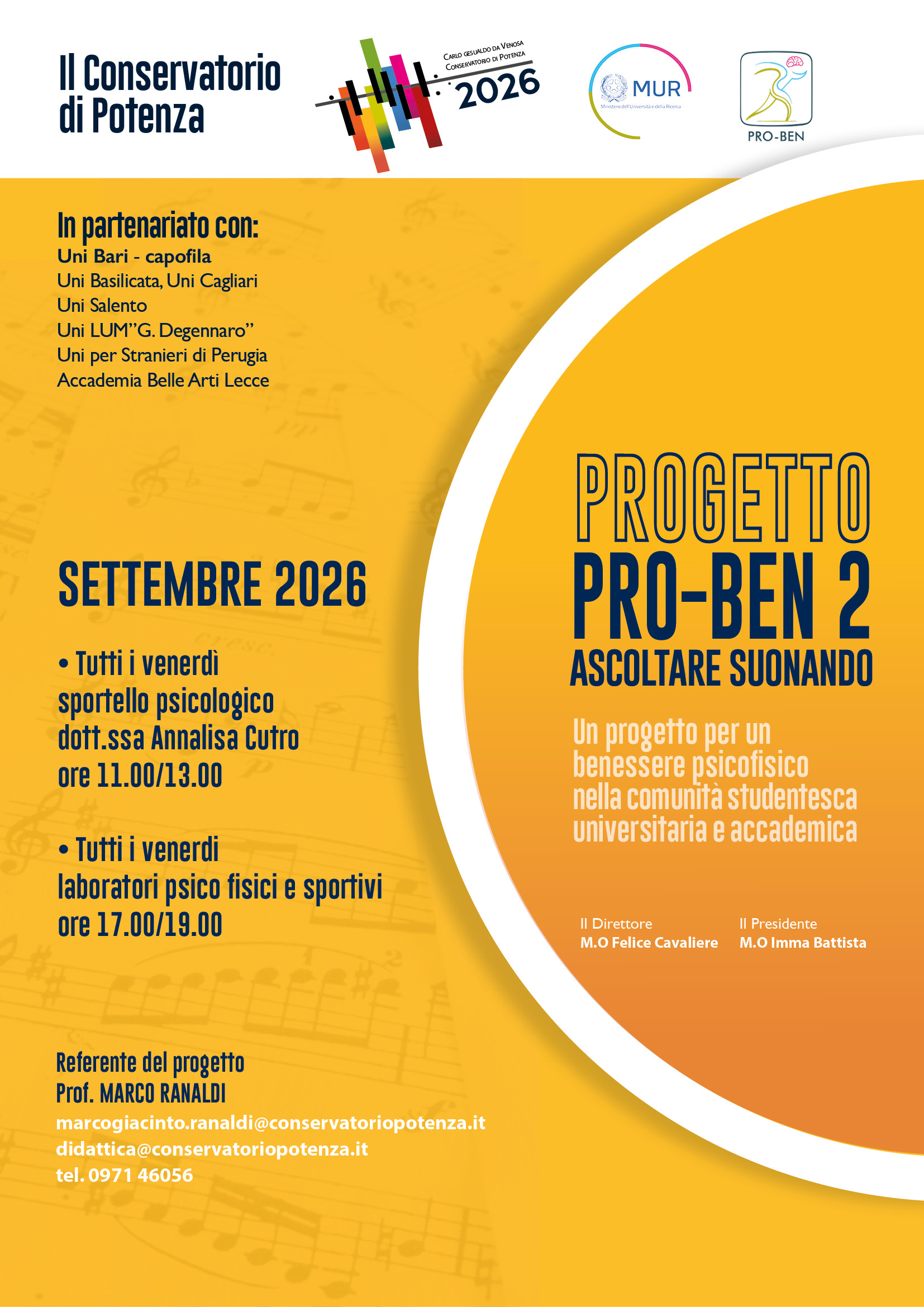 ASCOLTARE SUONANDO – Sportello d'ascolto e Laboratori