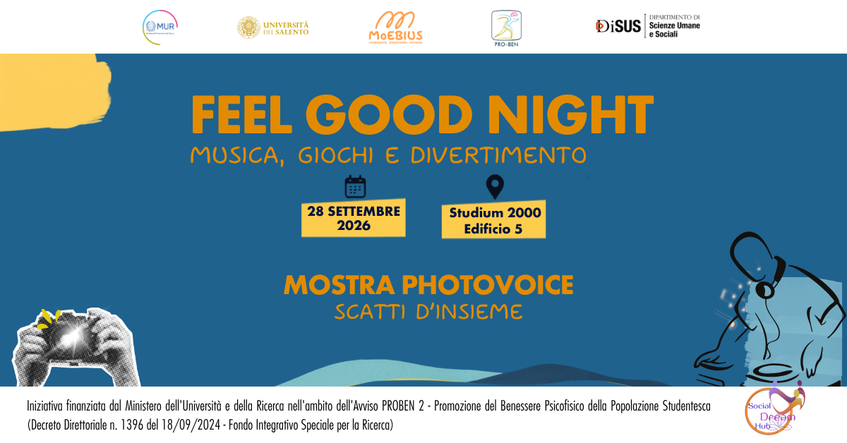FEEL GOOD NIGHT: festa finale del Mese del Benessere