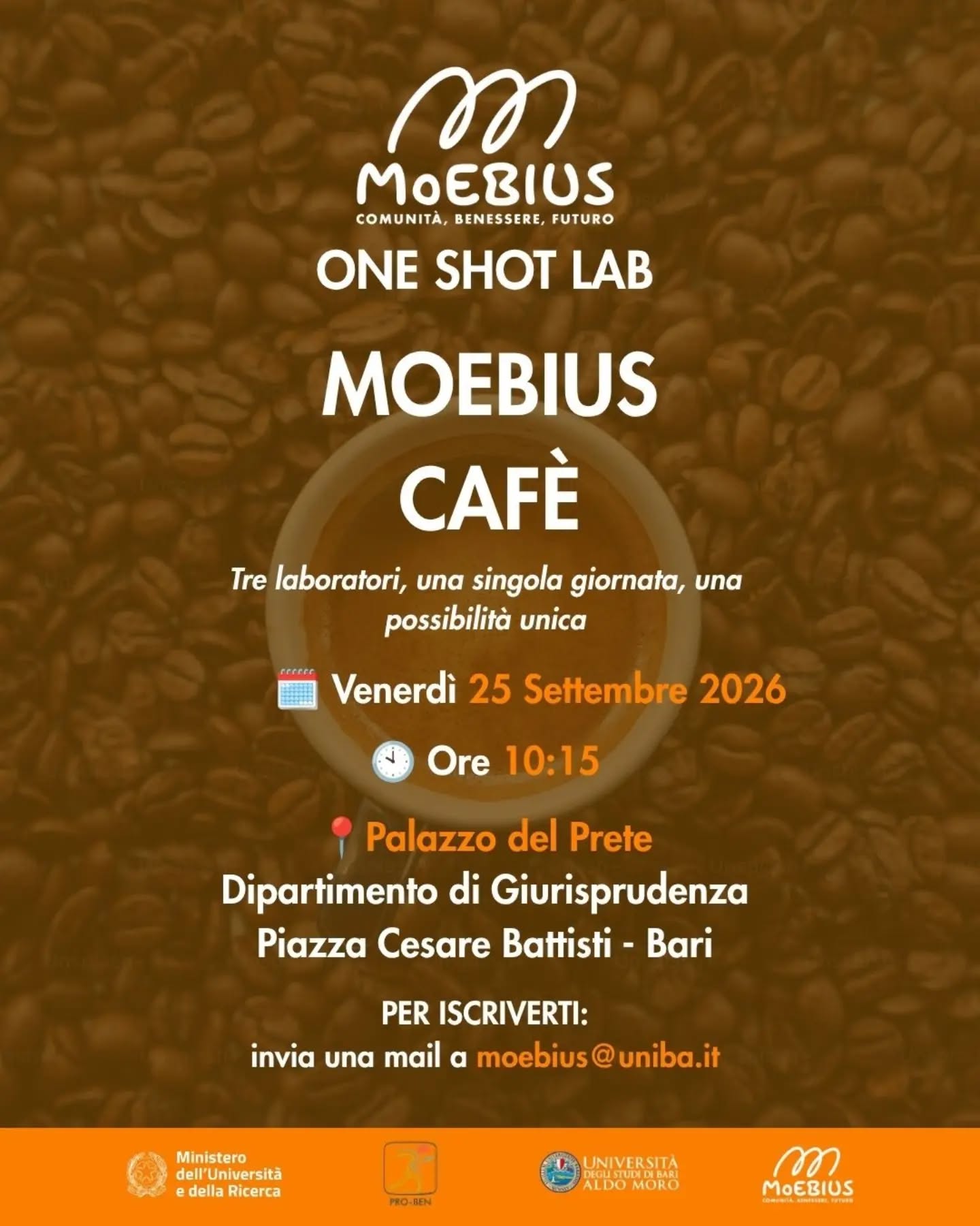 ONE SHOT LAB a Giurisprudenza con il MOEBIUS CAFÈ